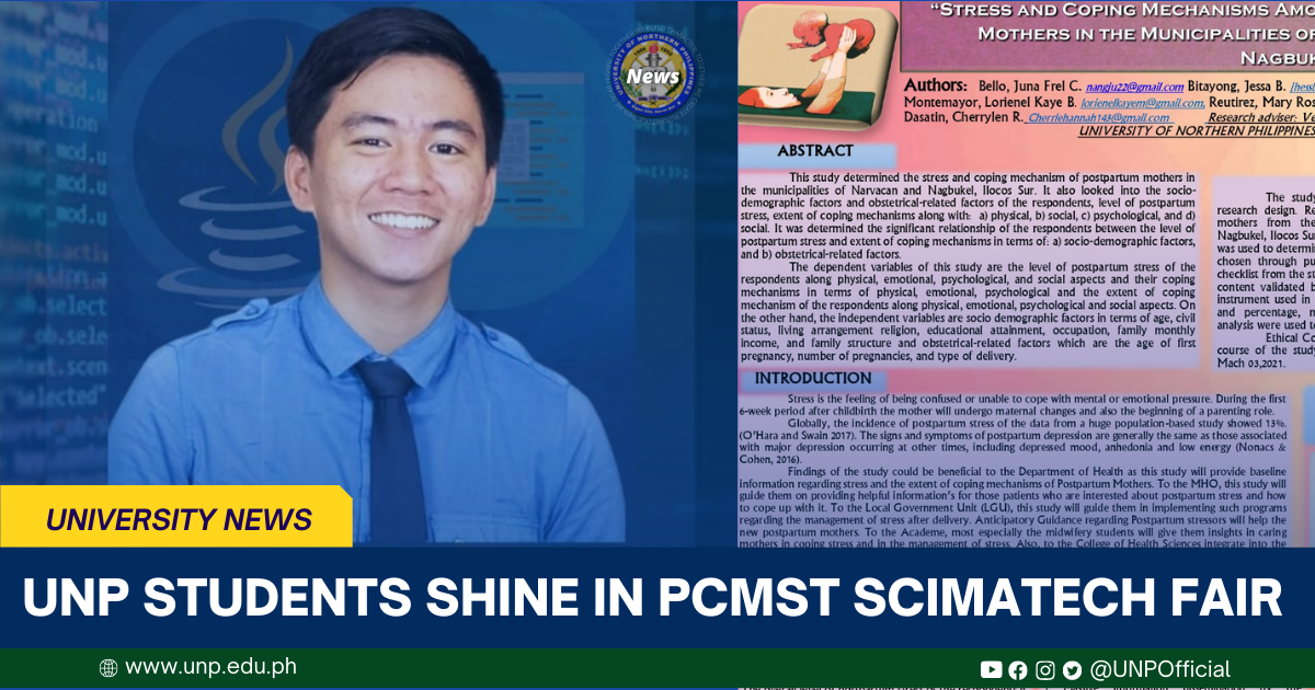Read more about the article UNP students shine in PCMST SciMaTech Fair
