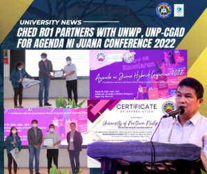 Read more about the article CHED RO1 partners with UNWP, UNP-CGAD for Agenda ni Juana Conference 2022