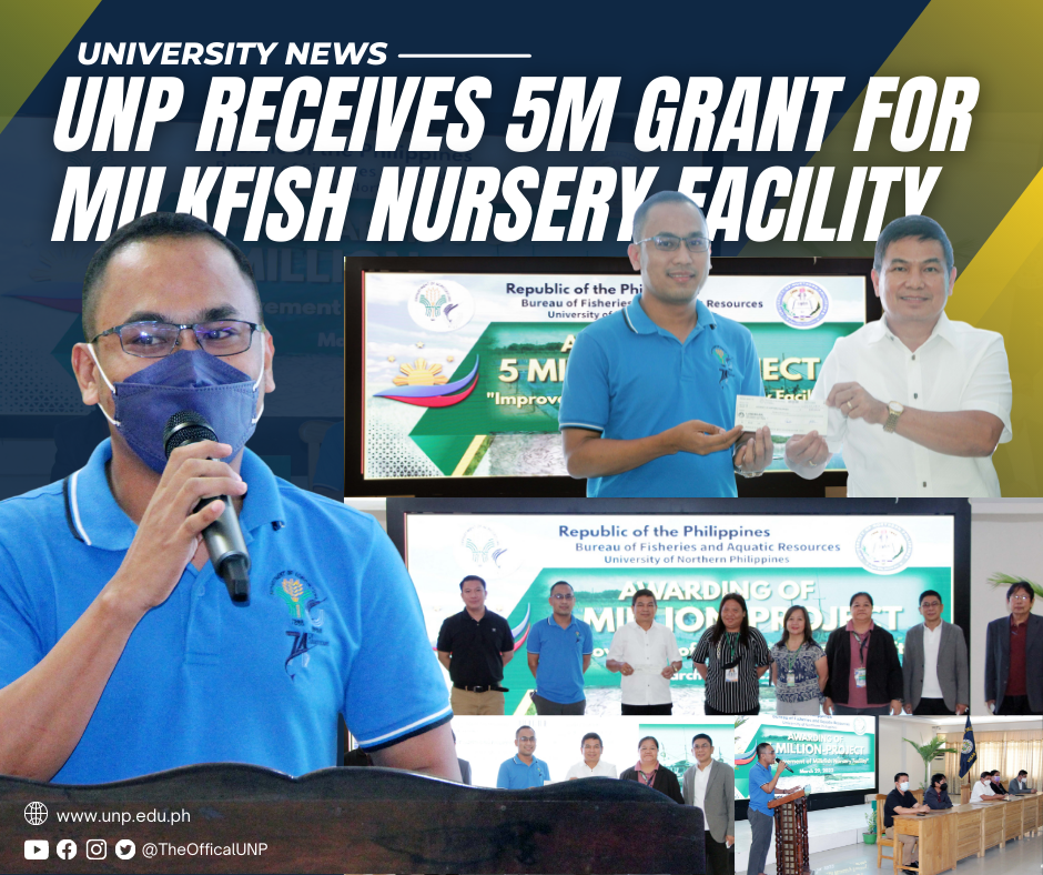 Read more about the article UNP Receives 5M Grant for Milkfish Nursery
