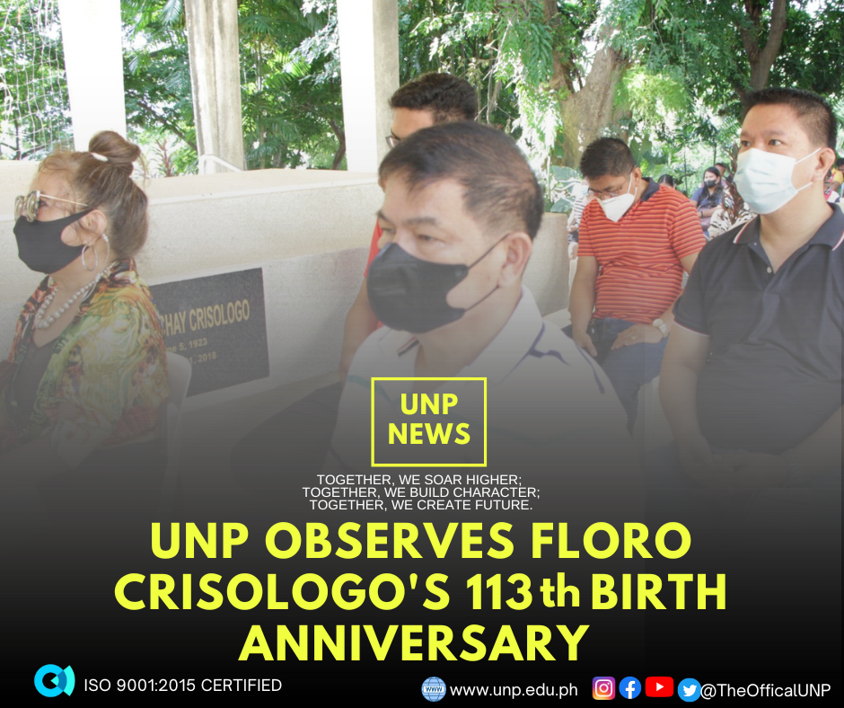 You are currently viewing UNP Observes Floro Crisologo’s 113th Birth Anniversary