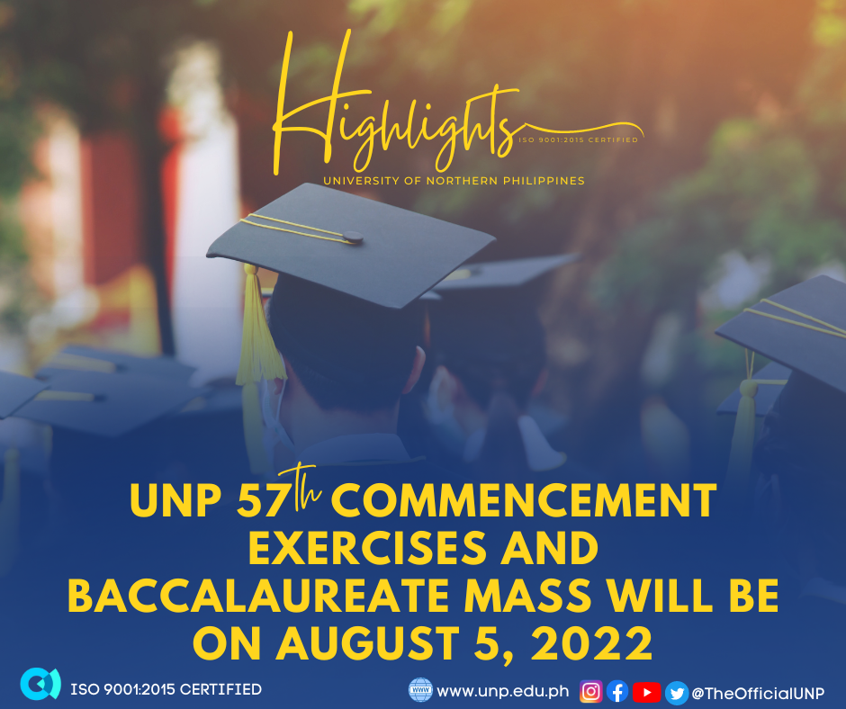 You are currently viewing UNP 57th Commencement Exercises and Baccalaureate Mass 2022