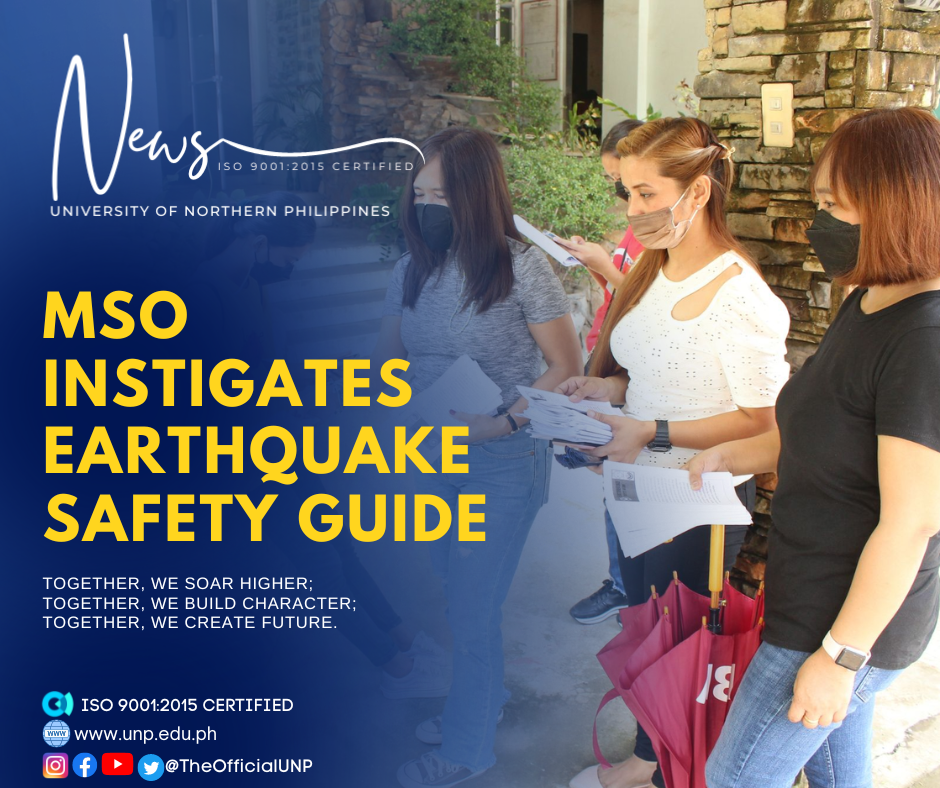 You are currently viewing MSO Instigates Earthquake Safety Guide