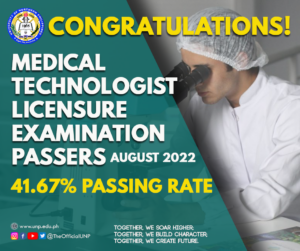 Read more about the article 𝐂𝐎𝐍𝐆𝐑𝐀𝐓𝐔𝐋𝐀𝐓𝐈𝐎𝐍𝐒 TO OUR NEW REGISTERED MEDICAL TECHNOLOGISTS!