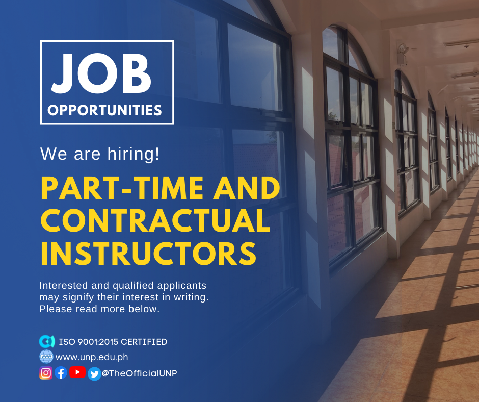 Read more about the article Job Opportunities: Part-Time and Contractual Instructors