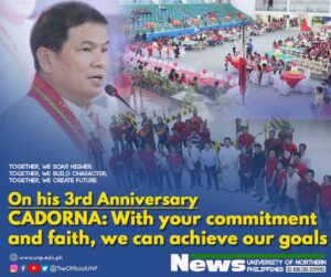 Read more about the article On his 3rd Anniversary, CADORNA: With your commitment and faith, we can achieve goals