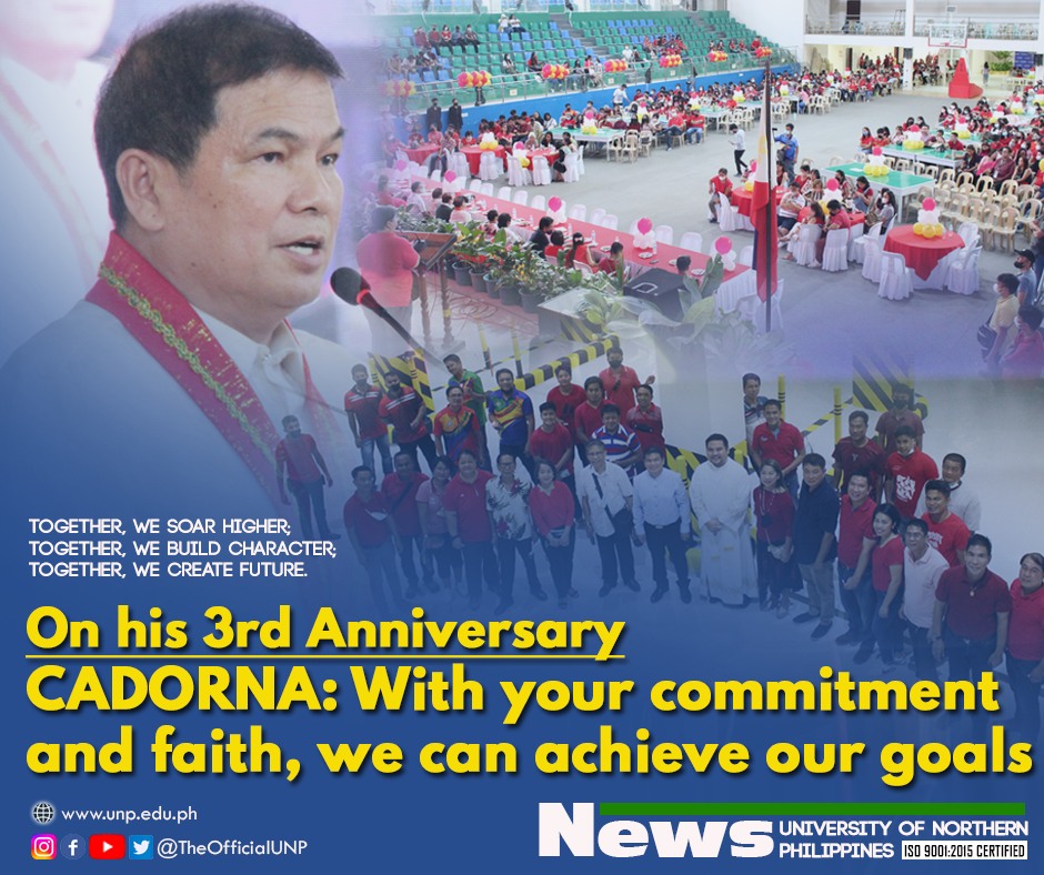 You are currently viewing On his 3rd Anniversary, CADORNA: With your commitment and faith, we can achieve goals
