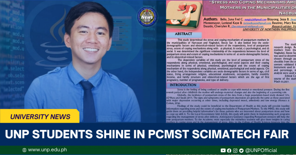 UNP students shine in PCMST SciMaTech Fair - University of Northern ...